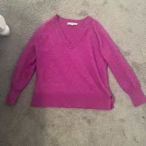 Pink v neck sweater